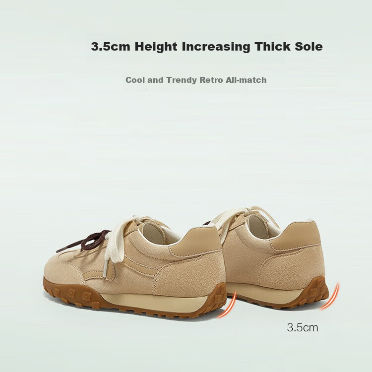 Женские кроссовки Bata Xiaosongbing Agan Shoes, модель 6587DAM5, бежевые, размер 37