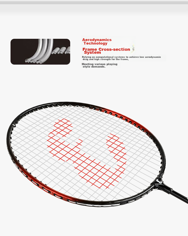 EVERVON Badminton Racket Set for Casual Entertainment And Beginners, Random Color, 280g with Shuttlecock 4
