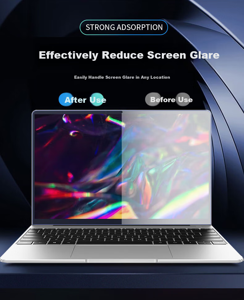 Aigo Laptop Tempered Glass Screen Protector, Blue Light Blocking, Easy to Apply, Fingerprint Resistant, Imported Diamond Glass Film, Universal Fit for 15.6-Inch 16:9 Display 7