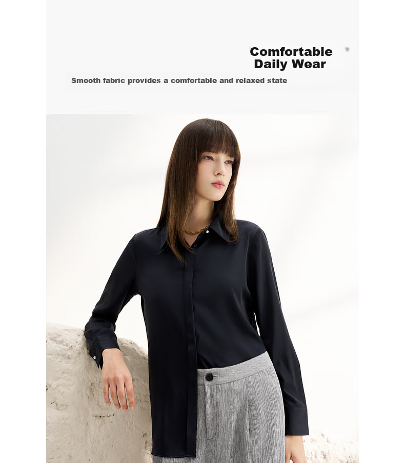 G2000 [Smooth Color Linen/drape] Women's Spring And Summer Elegant Comfortable Commuter Casual Shirt, Linen Color, XS/32 2