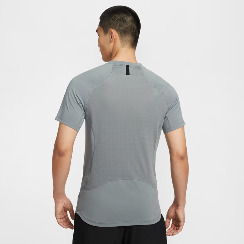 NIKE Men's Short-Sleeve T-Shirt, Knitted Crew Neck, Trendy And Fashionable, Simple And Versatile, HV0410-084 Gray, L