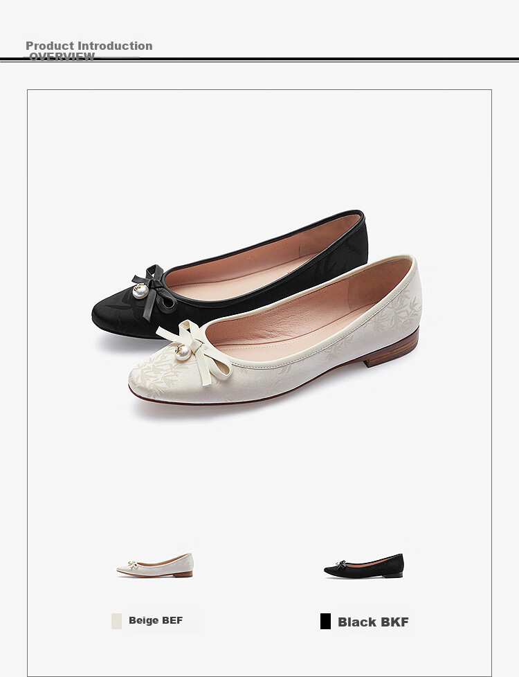 Le Saunda 2025 New Ink-Style Modern Chinese Commuter Low-Cut Low-Heel Women's Flats 5T02001 Black BKF Size 38 1