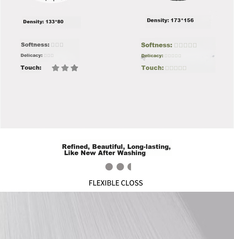 ZiiU Single Bed Sheet, 100% Xinjiang Pure Cotton Bed Cover, 245x270cm, Light Gray, Suitable for 1.8x2 Meter Bed 6