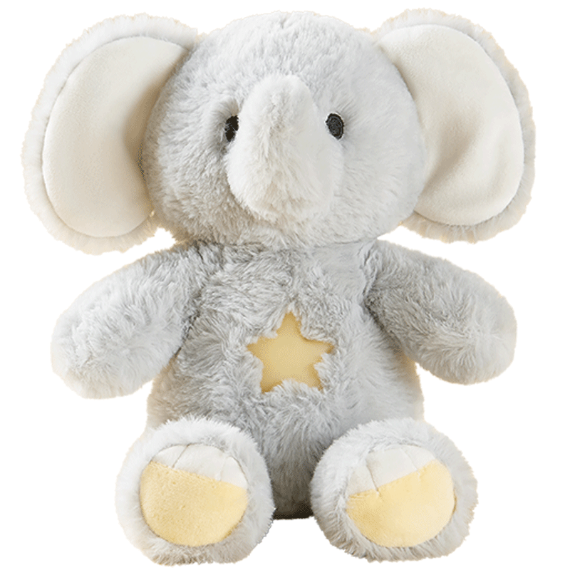 BABYGREAT Peekaboo Elephant Plush Comfort Toy Bedtime Companion Doll Newborn First Birthday Gift