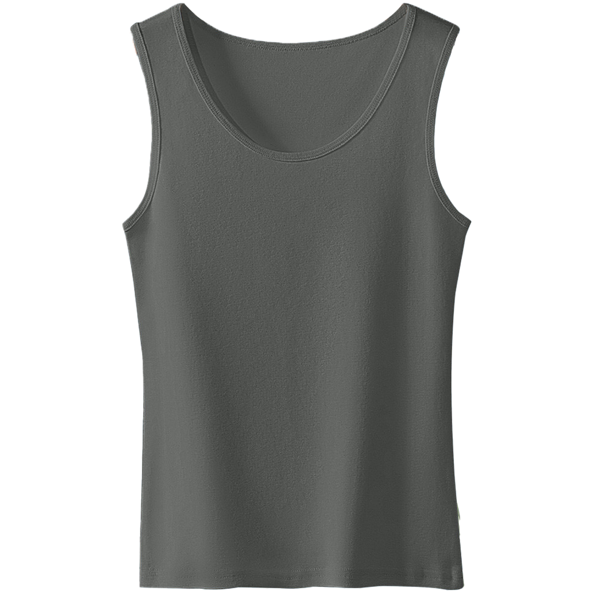 Yiershuang 100% Cotton Women's Solid Color Round Neck Comfortable Sleeveless Tank Top Innerwear Outerwear