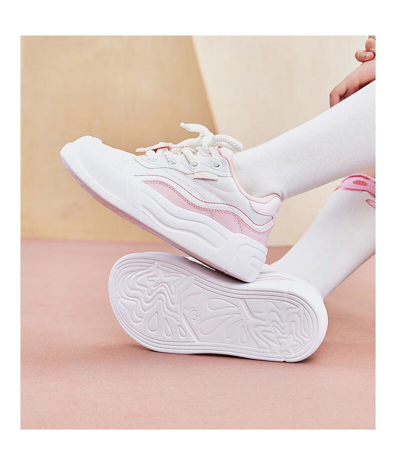 361° Kids Children's Sports Shoes Autumn 25 Boys and Girls Big Head Casual Trendy Sneakers Pink Size 37 2