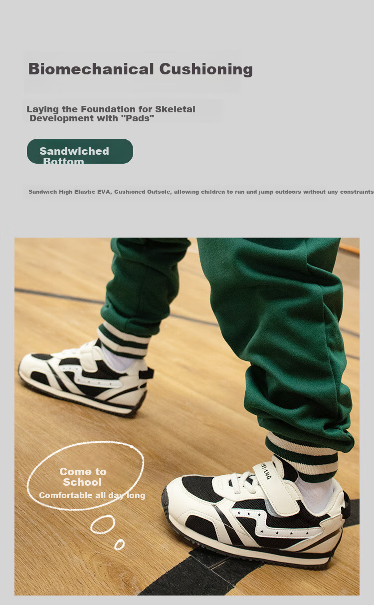 Kids.ing Cadixing Children's Sports Shoes, Boys' Autumn School White Sneakers, Forrest Gump Shoes for Girls, Big Kids' Breathable Soft-Soled Shoes 4