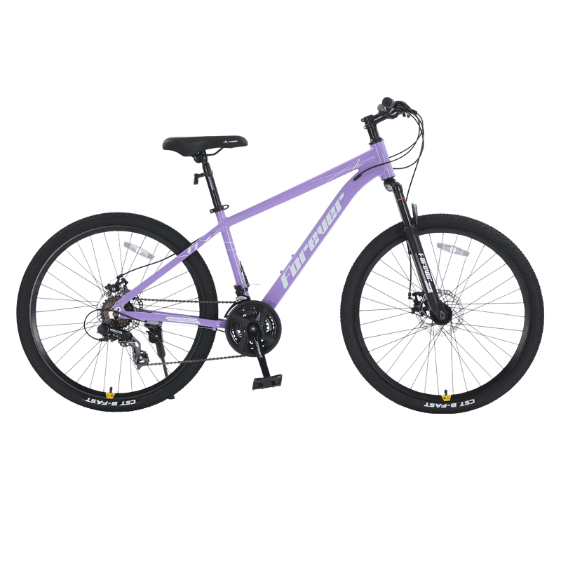 FOREVER Aluminum Alloy Mountain Bike for Adults, Men And Women, F7 24-Speed - Merlin Purple - Disc Brake, 27.5