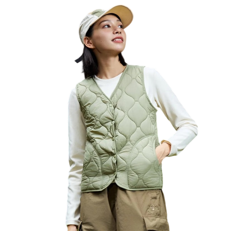 Xiongmaoxiangban Women's Wool Vest for Autumn And Winter, Fashionable Warm Outerwear, Stylish High-End 2024 New Design with Fleece Lining And Thickening