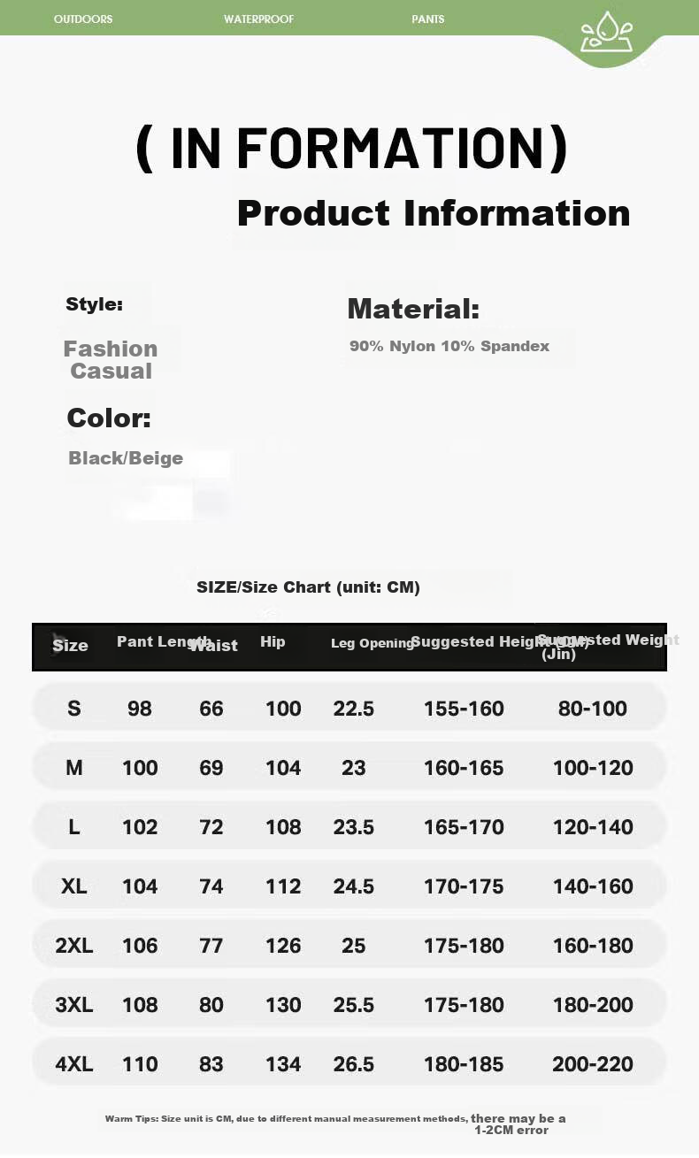 MMOPTOP Outdoor Ice Silk Cargo Pants, Summer Men's Cool-Feeling Water-Repellent Hiking Casual Pants, MXXK27 Off-White XL 7