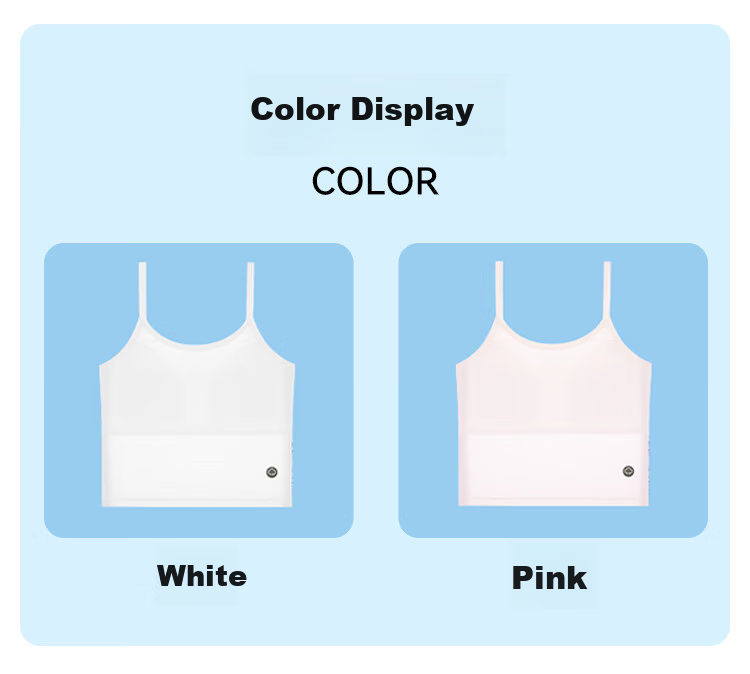FitonTon Children's Underwear, Thin Girls' Anti-Nipple Camisole, Student Girls' Vest, Puberty Vest Underwear 14