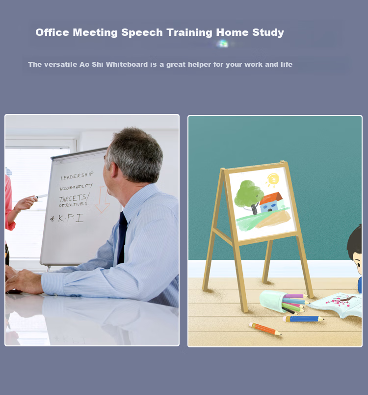 AUCS 150*90cm Whiteboard, Writing Board, Movable Office Stand, Teaching Conference Room, Office Company Use, Home-Use Blackboard, Magnetic Suction Large White Board Display Board 8
