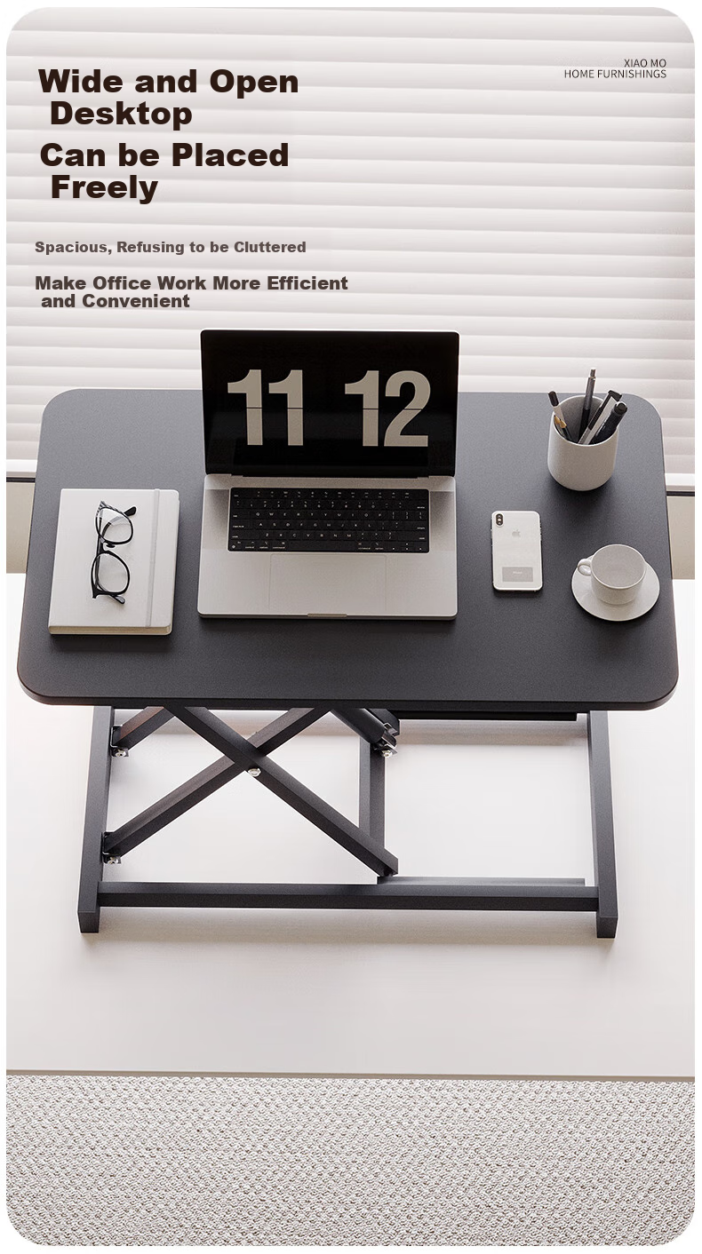 Xiaomo Height Adjustable Computer Desk, Standing Desk Converter, Ergonomic Standing Desk, Office Desk with Monitor Stand 7