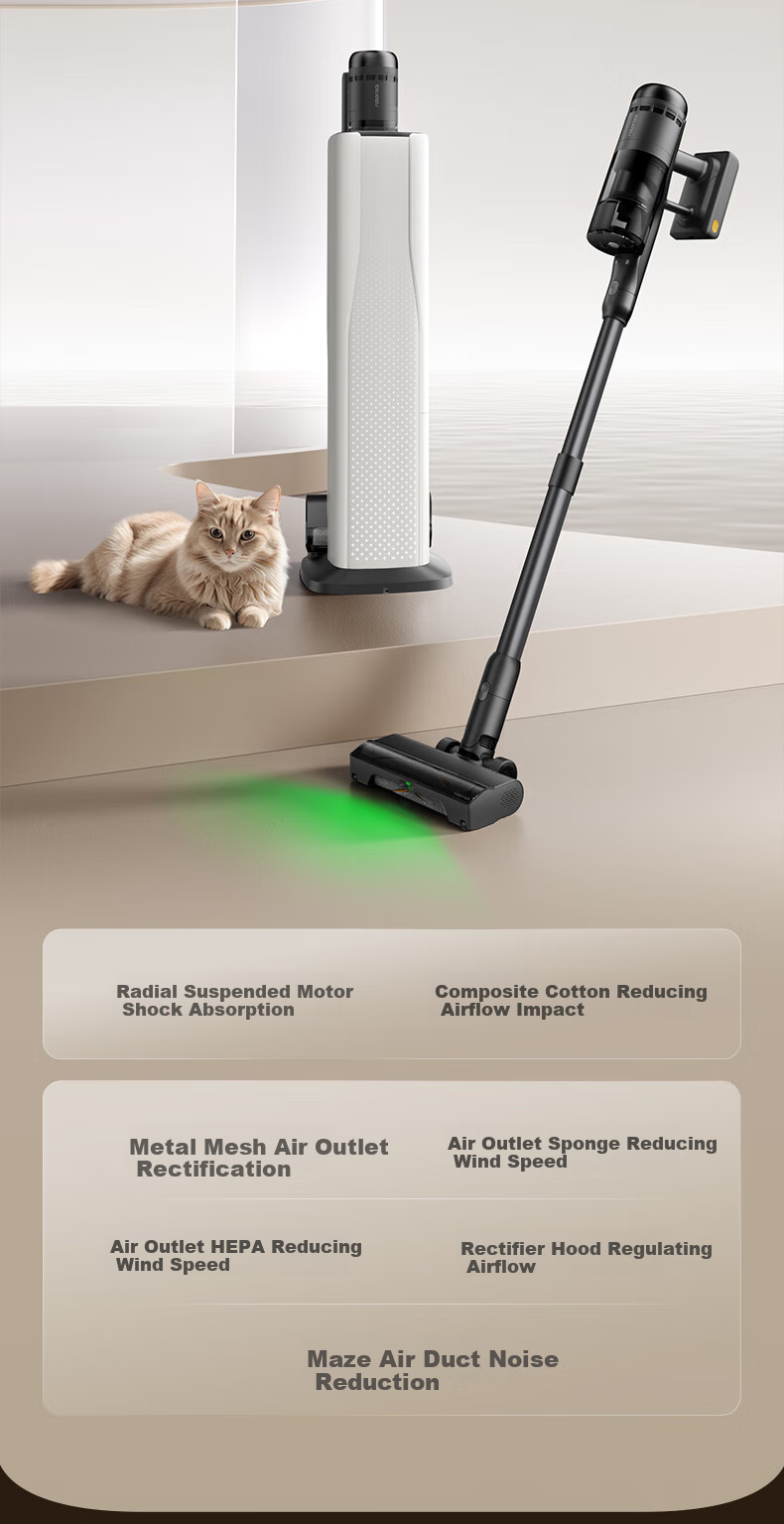 Roborock H50 Pro Self-Collecting Vacuum Cleaner [90-Day Dust-Free Full Chain, No Hair Tangling] Green Light Dust Detection, Cordless High Suction Power, Dust Mite Removal, Pet-Friendly Home Use 27
