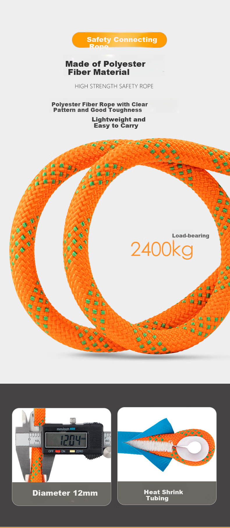 Locroyon Five-Point Safety Harness, High-Altitude Work, Full-Body Fall Protection National Standard Safety Belt, Single Small Hook 5 Meters (Beijing Warehouse Fast Delivery) 10