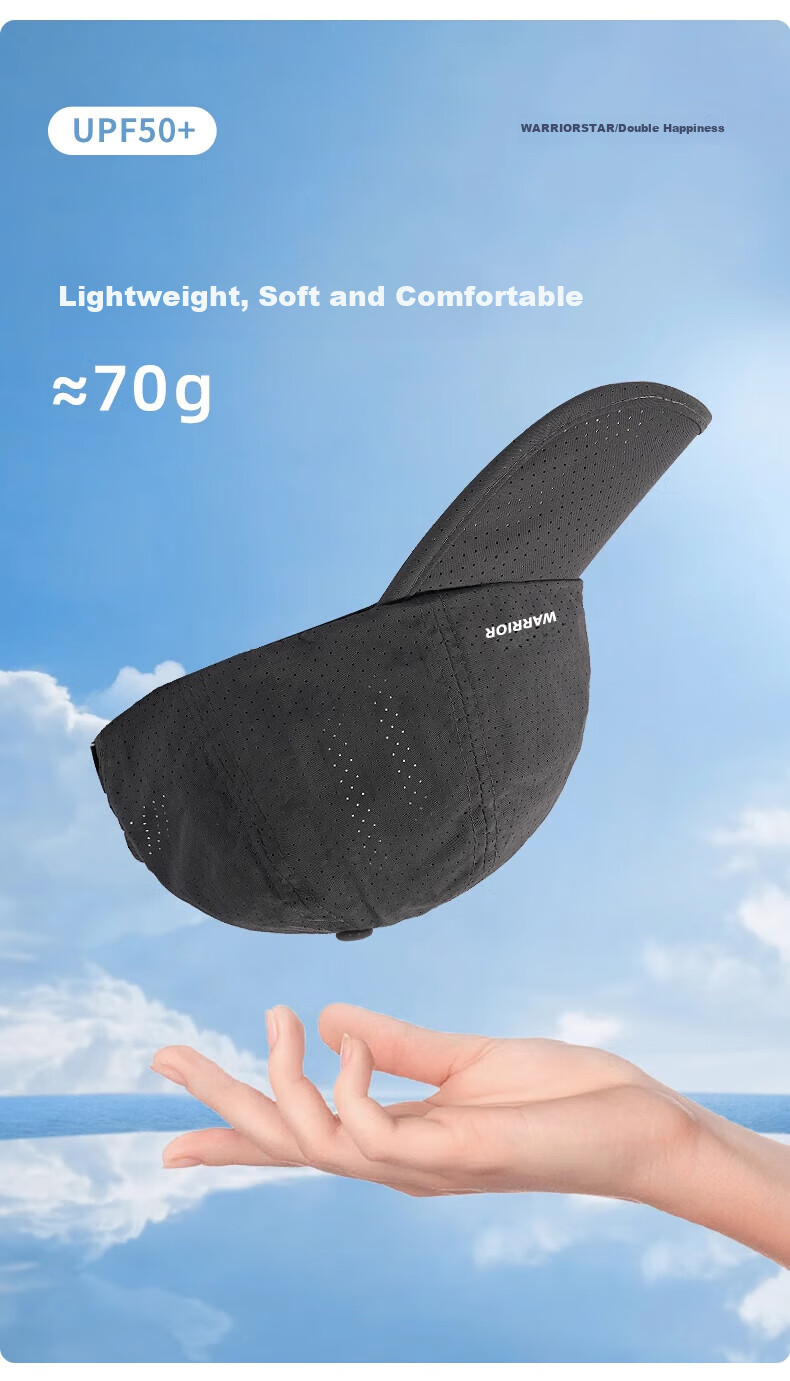 Huili Sun Protection Hat for Men, Summer Quick-Dry Cap, UV-Resistant Breathable Baseball Cap, Outdoor Cycling Visor Hat for Wome 7
