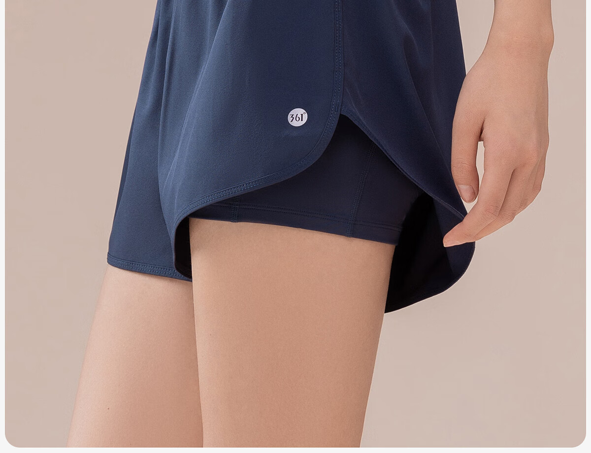 361° Women's Sports Running Shorts Anti-Exposure Yoga Layered Fitness Shorts 24