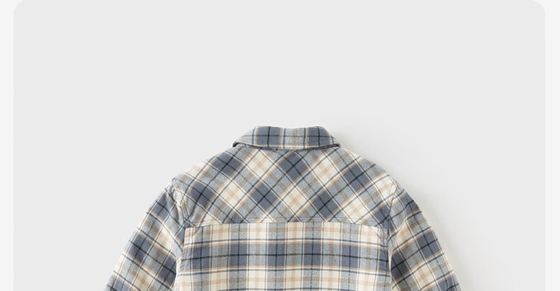 David Bella Boys' Autumn Winter Plaid Shirt Fleece Lined Jacket for Older Kids 6