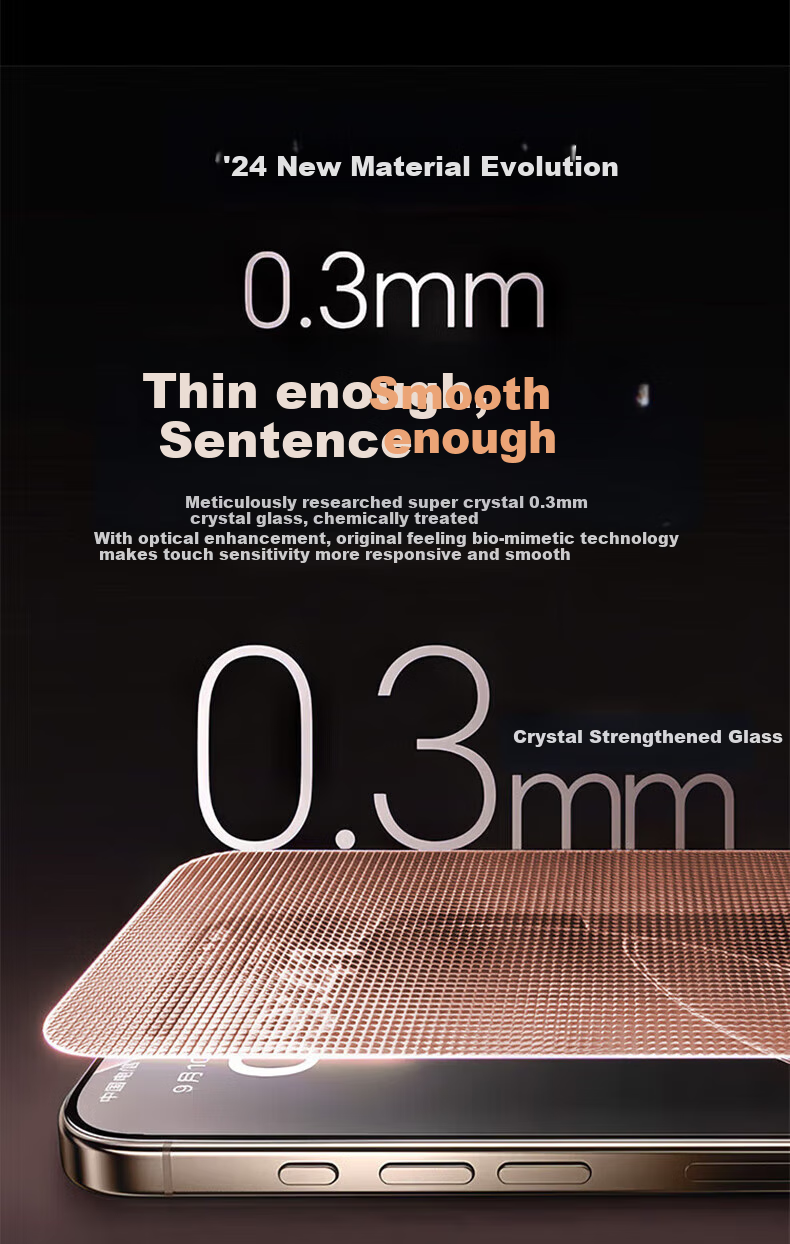 BASEUS [AR Anti-Glare] Tempered Glass Screen Protector for IPhone 17/16 Pro, AR Enhanced Full Coverage HD Clear Dust-Free Protective Film, 2-Pack 13