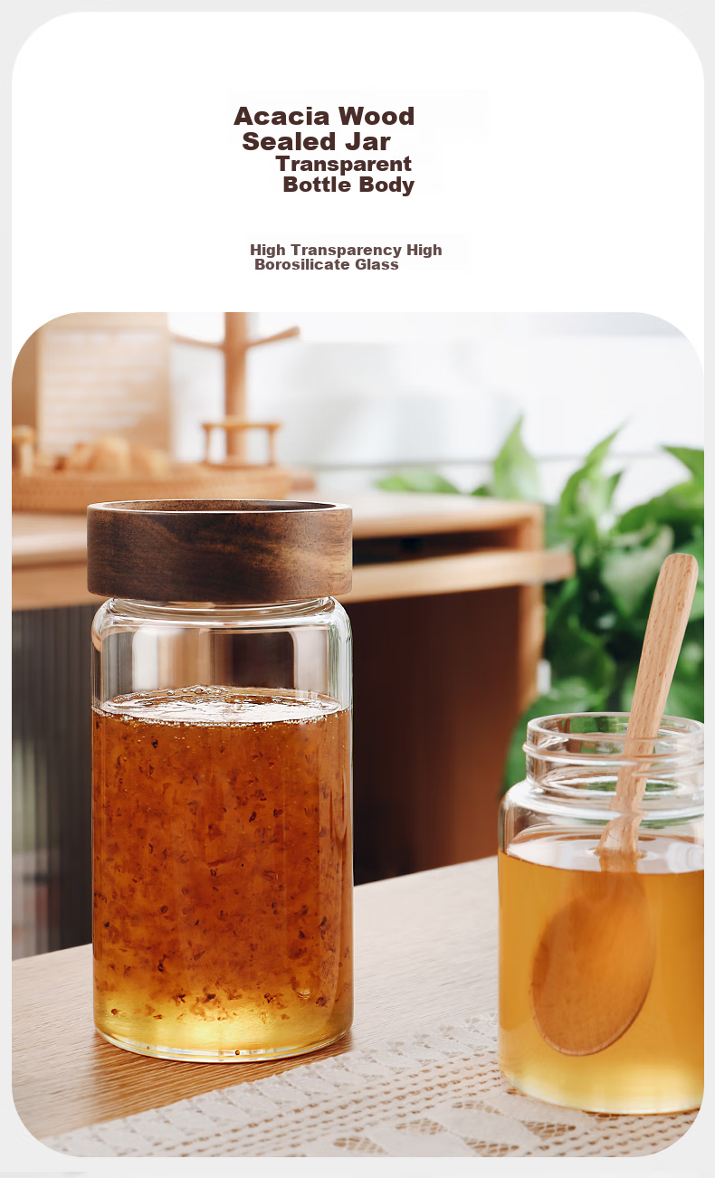CRISTALGLASS Food-Grade Sealed Glass Jar for Coffee, Tea, Honey, Candy, Snacks, Kitchen Dry Goods Storage Container for Grains And Cereals 1300ml 3