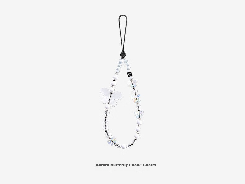 CASETIFY Silver And White Pearl Phone Chain, Suitable for All IPhone Series, Portable Phone Pendant Accessory 7