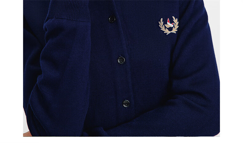Navy Sail Italy Women's Soft Touch Crew Neck Knit Cardigan Classic Sweater Jacket 2334092061 Blue S 21