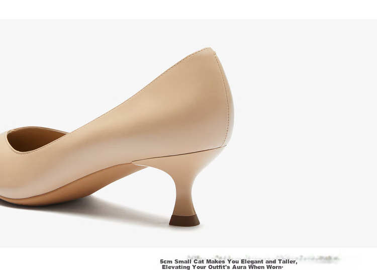 Le Saunda Spring And Summer New Fashion Elegant Commuter Low-Cut Stiletto Shoes for Women Single Shoes 6M52301, Nude Crystal Pink PEK, Size 37 9