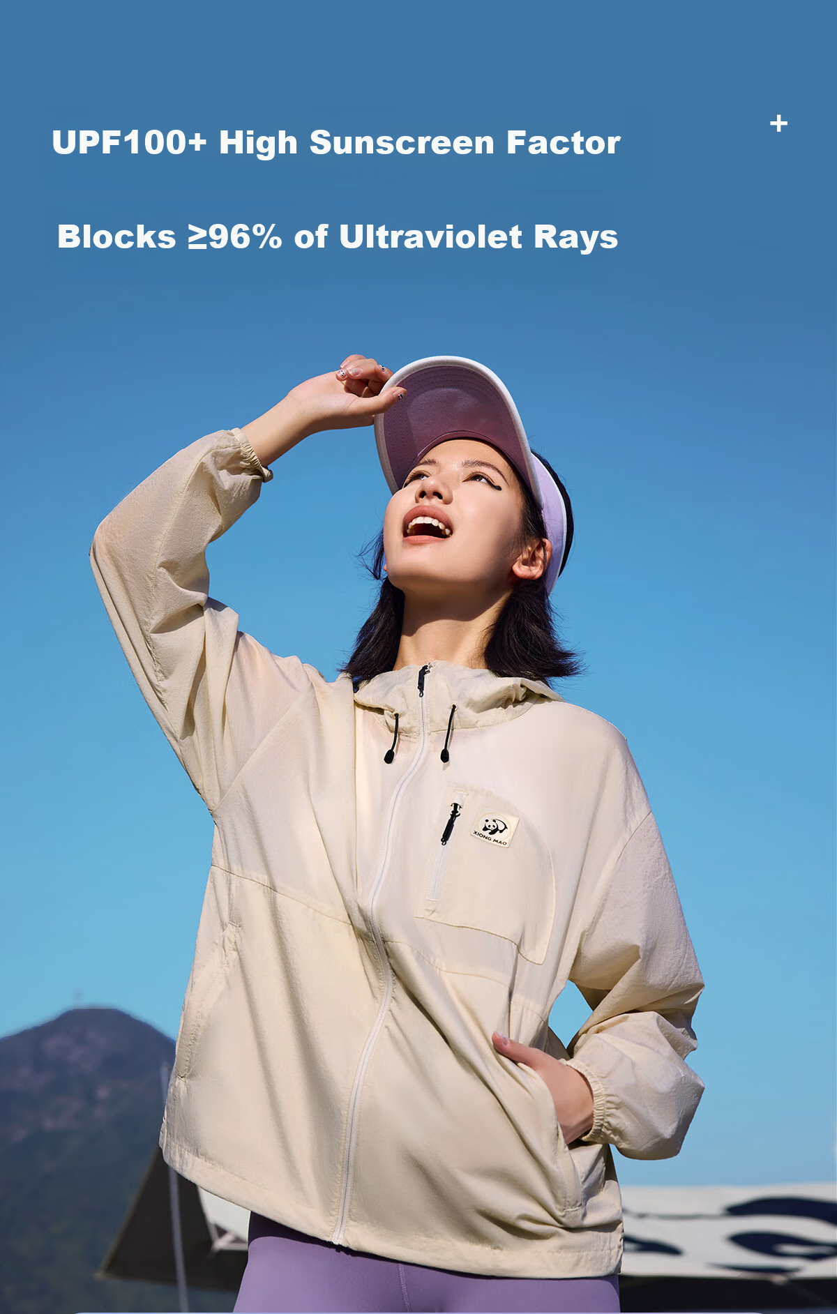 Panda Camel Series Cooling Sunscreen Jacket for Women, Sun Protection and Water-Repellent Outdoor Fishing Shirt for Men, Phantom Black, XXL 5