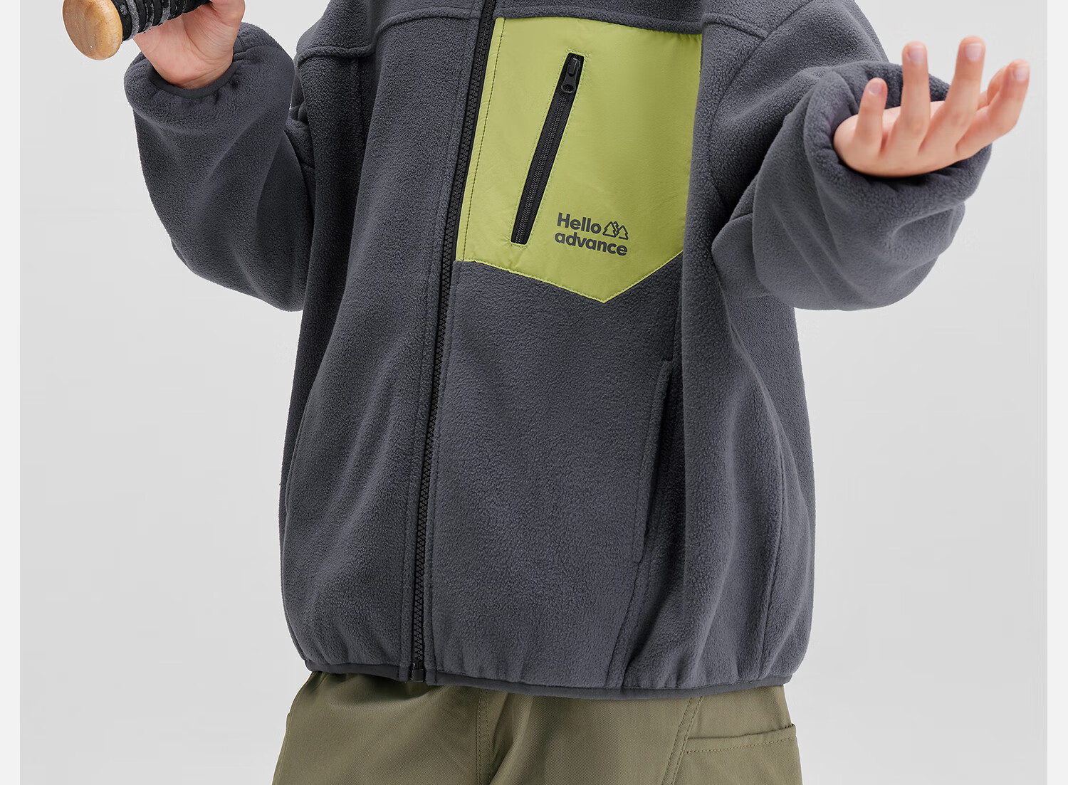 Zuoxi Boys' Fleece Jacket, 2026 New Spring Outerwear, Children's Heat-Resistant Anti-Static Fleece Coat, Blue, Size 150 8