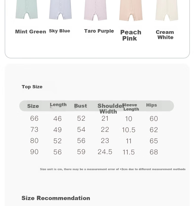 Niduoxiong Summer Baby Romper, Infant Clothing, Summer Outfit, Crawling Suit, Newborn Home Wear, Short-Sleeve Ice Silk 17