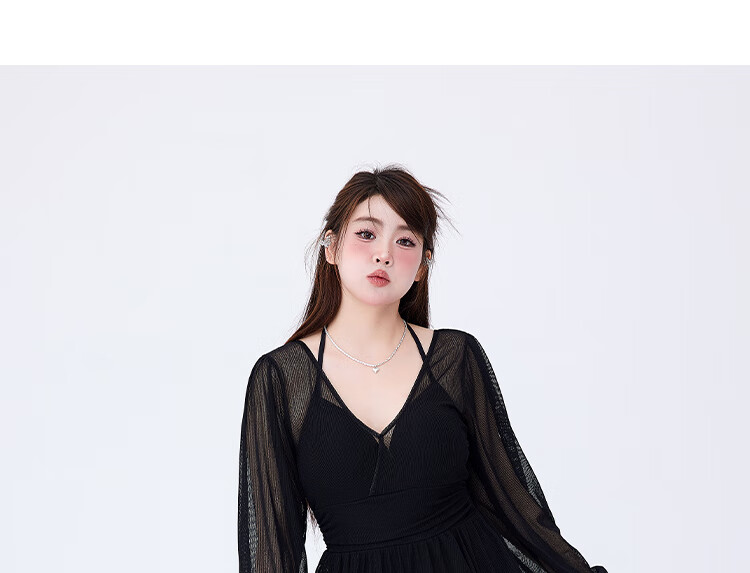 Agliondy Plus Size Swimsuit for Women, 2025 New Style Conservative Slimming Swimwear for Curvy Girls, Concealing And Slimming, Adult Vacation Mesh Sun Protectio 7