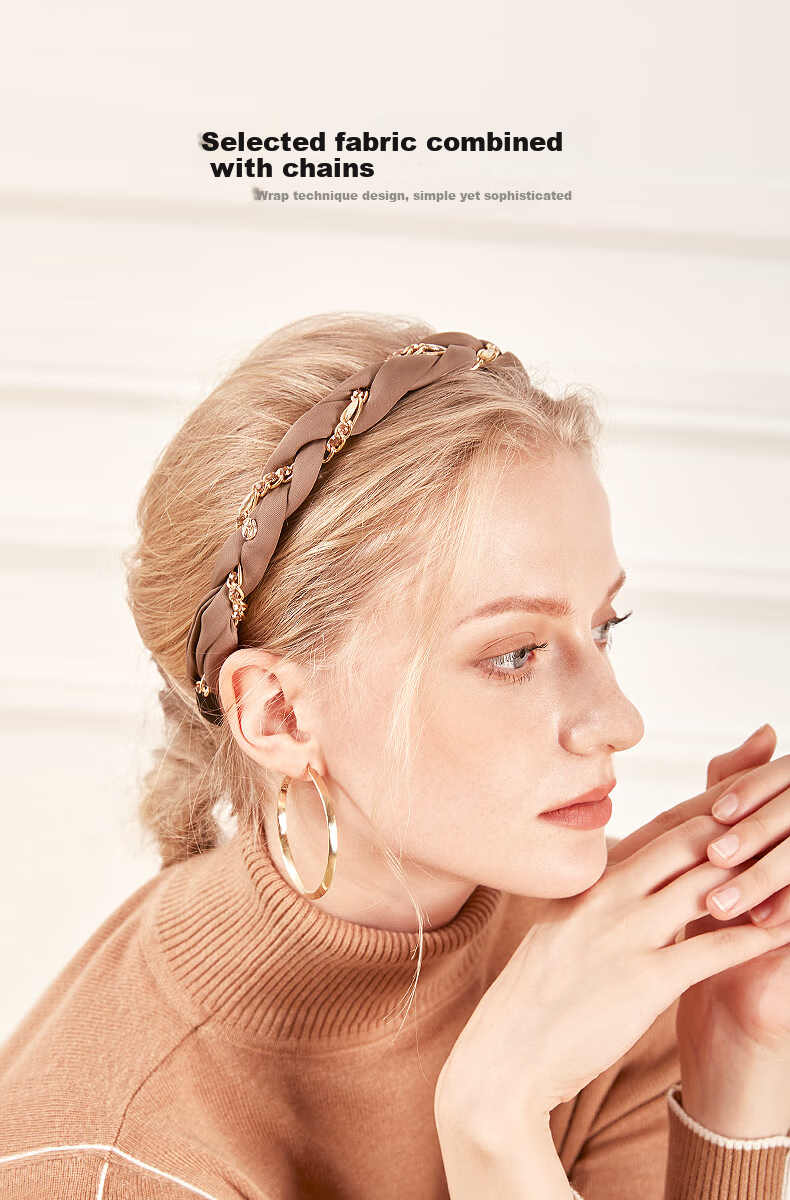 ELLE Headband for Women, French Chic Style, Fashionable Versatile High Crown Headband, Gift for Girlfriend on Mid-Autumn Festival 5