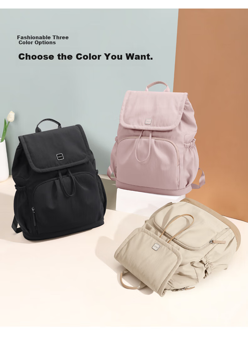 GOLF Women's Lightweight Backpack, Fashionable School Bag, 15.6-Inch Laptop Bag, Water-Resistant Travel Bag 24