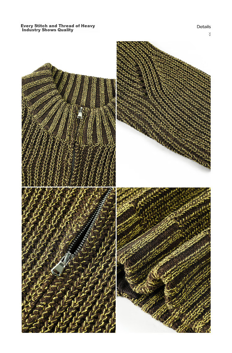 Mt [Shengbai] Winter Heavyweight Design, Chunky Knit Cardigan Short Jacket for Niche Desig 6