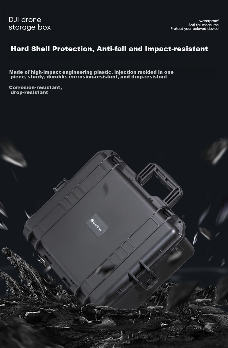 EIRMAI R200 Compatible with DJI AIR3/3S, Mavic 3Pro Camera Safety Case, Multifunctional Storage Accessory Bag, Drone Handheld Case, Shoulder Bag, Sand Color 4