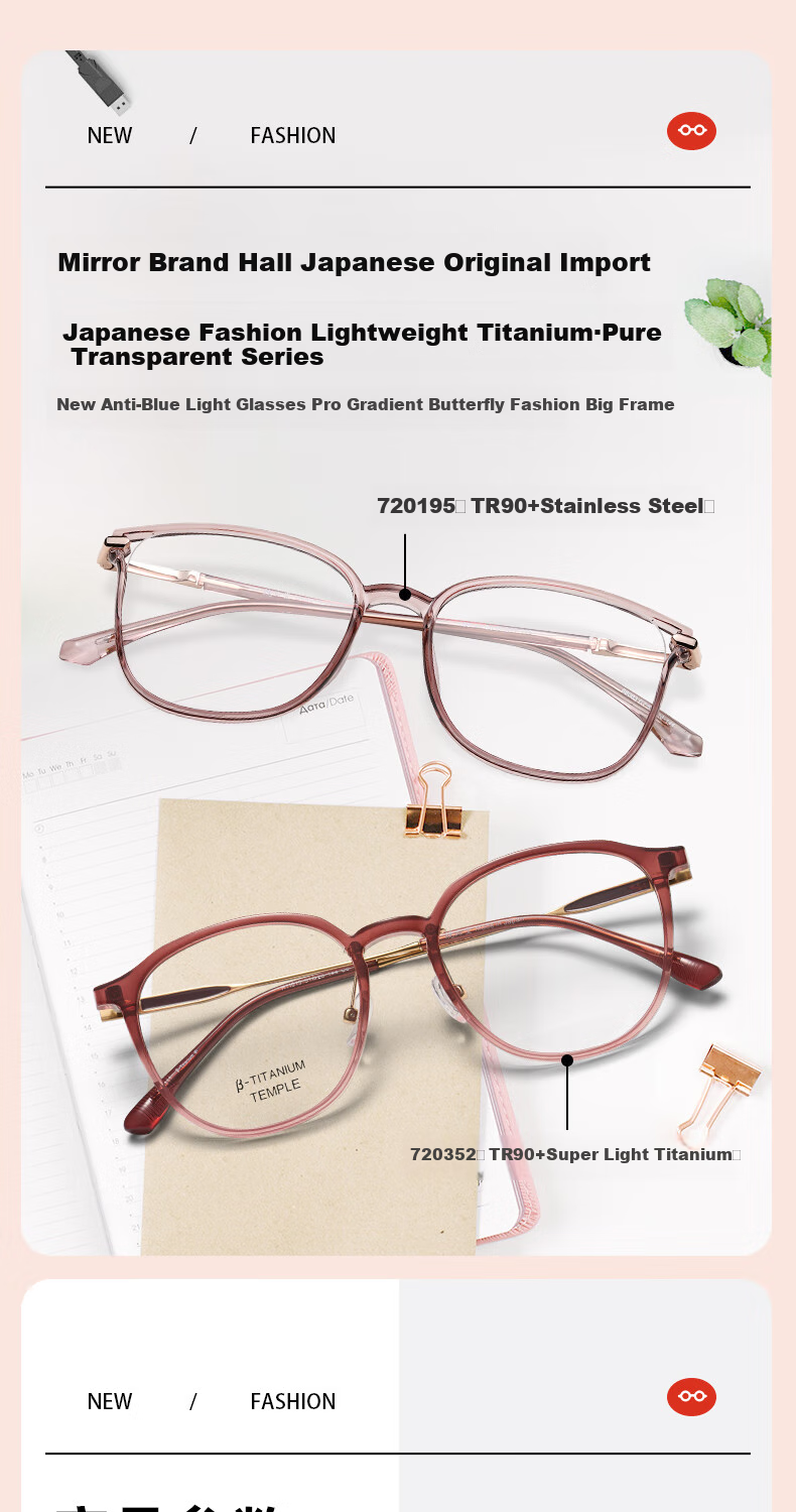 Jingpintang Japanese Imported Reading Glasses for Women, Genuine High-Definition Anti-Blue Light Glasses for Mom to Read Books And Use Phone, 150 Degree Reading Glasses 2