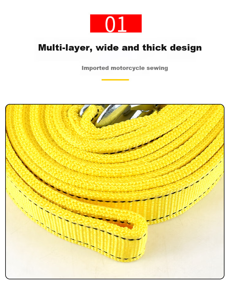 Beifute Car Tow Rope, Off-Road Towing Rope, Strong Tow Strap, Escape Rescue Rope, Towing Hook 4