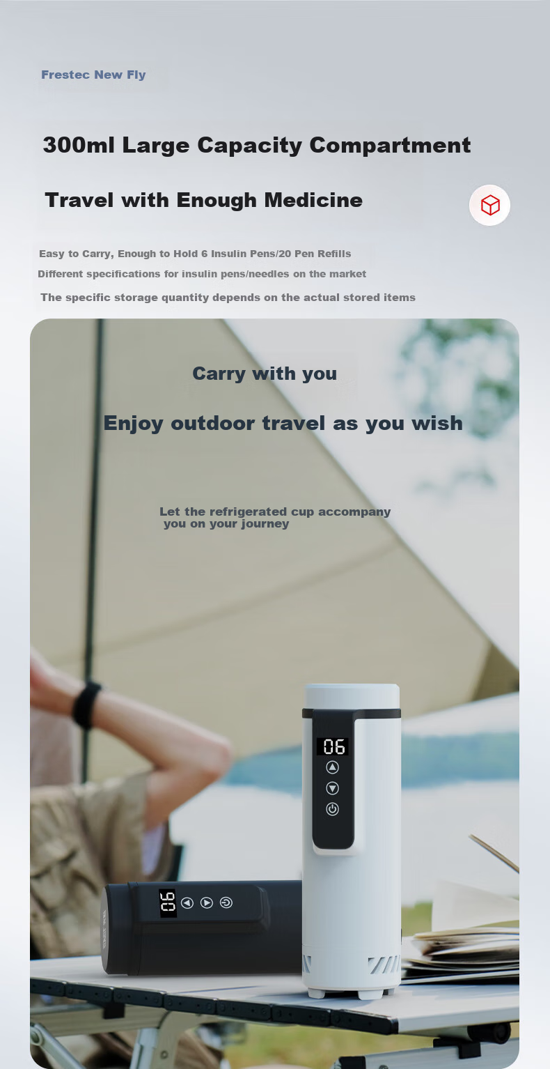 Xinfei (Frestec) Insulin Refrigerator Cup, Medicine Refrigeration Cup with Long-Lasting Battery Life for Car And Home Use, Constant Temperature, Lightweight And Portable Small Medicine Box 17