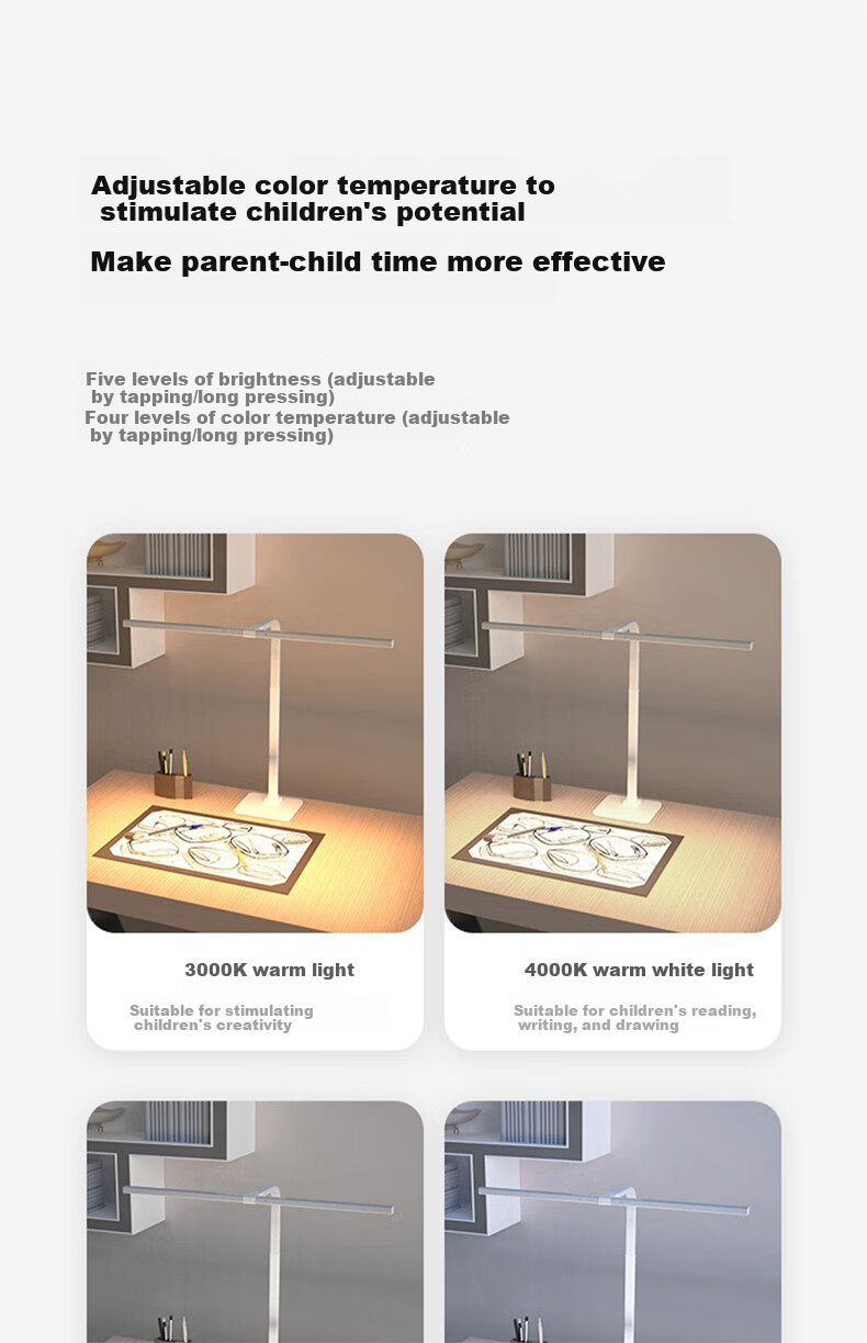 Dpdupi Eye Protection Lamp, Desk Lamp for Eye Care, Study, Reading, Homework, Students And Children, National AA Full Spectrum Intelligent Vision Protectio 18