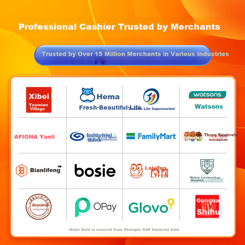 Sunmi Dual-Screen Touchscreen Cash Register, Restaurant Hotpot Snack Shop Retail Convenience Store QR Code Payment, Cash Register System (Main Unit) 2G+8G