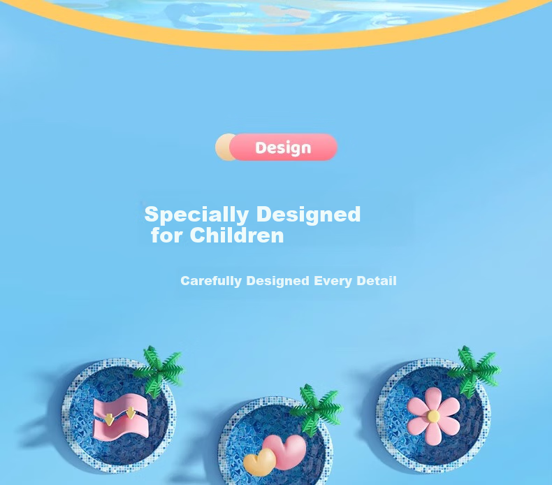 Li-Ning Swimming Ring, Thickened Anti-Rollover Design for Children Over 3 Years Old, Life-Saving Ring, Kids' Water Equipment, Floating Aid 3