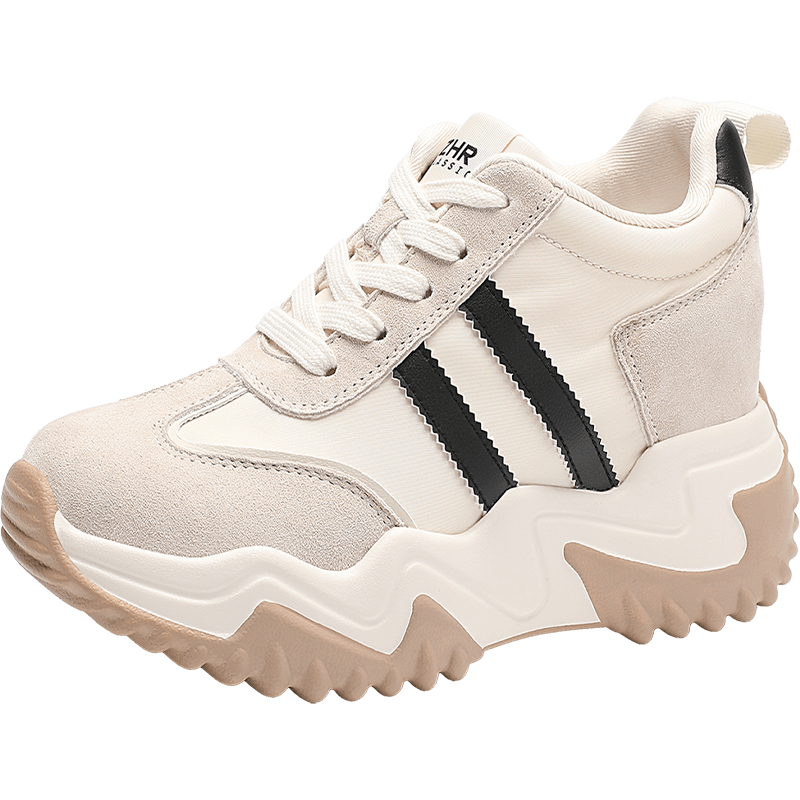 ZHR Thick-Soled 8cm Height-Increasing Women's Shoes, Retro Lightweight Versatile Sports Dad Shoes for Women, New Forrest Gump Casual Shoes for Wome