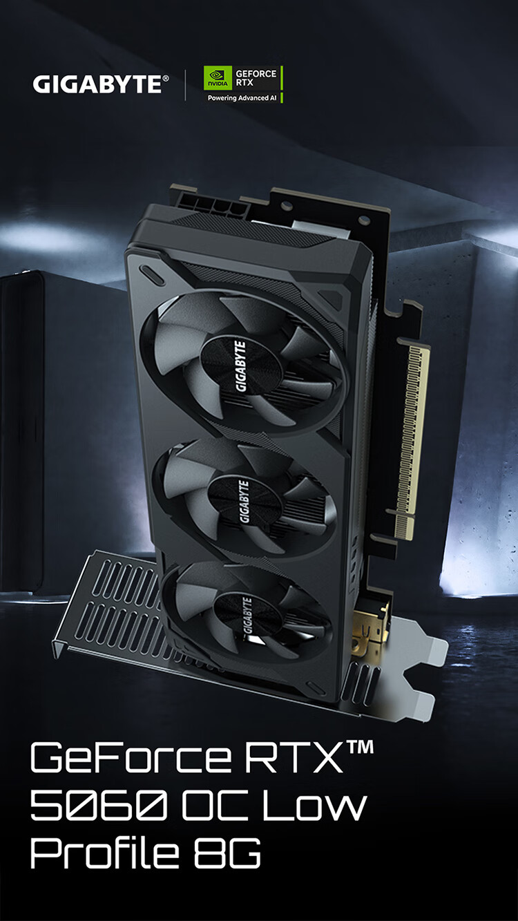 GIGABYTE GeForce RTX 5060 OC Low Profile 8G Gaming Design OpenClaw Local Deployment Graphics Card 1