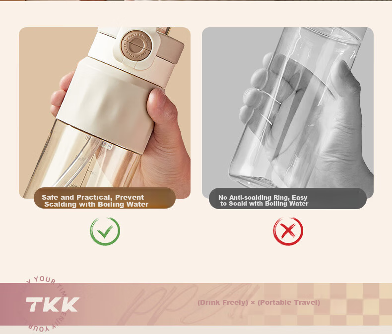TKK Straw Cup for Pregnant Women And New Mothers, PPSU Water Bottle for Adults to Drink While Lying Down, Food-Grade Plastic Water Bottle for Students And Childre 20