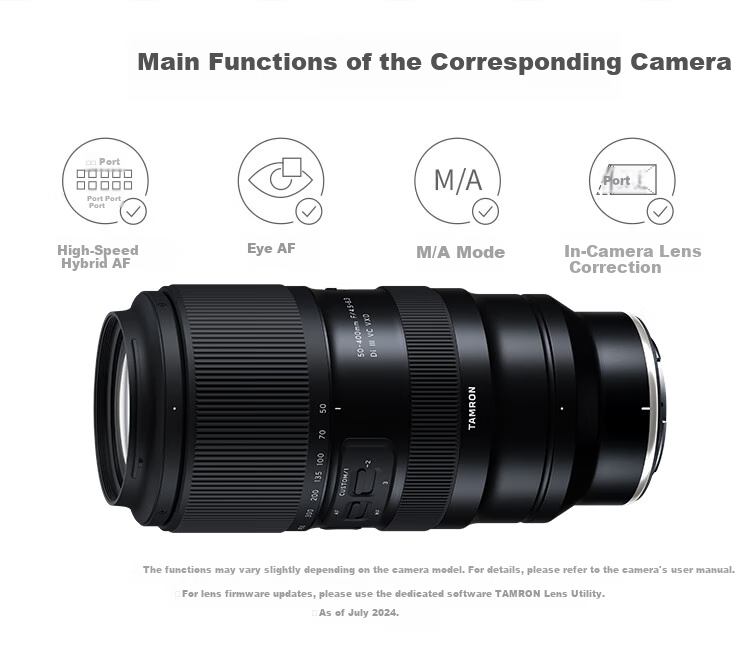 Tamron A067Z 50-400mm F/4.5-6.3 Di III VC VXD Anti-Shake Portrait Concert Super Telephoto Full-Frame Mirrorless Lens (Nikon Z-Mount) 12