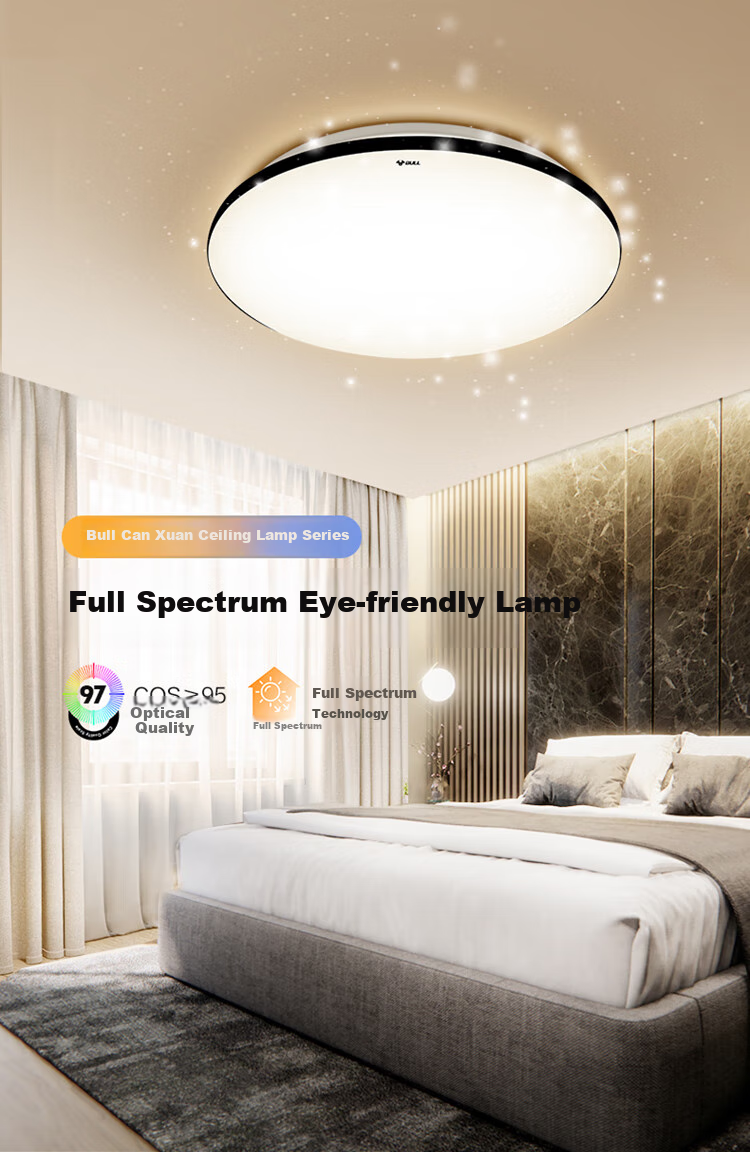 BULL Ceiling Light, Canshuan Full Spectrum Living Room Light, Three-Stage Dimming, 108W, Ra97 Color Rendering Index [All-Inclusive Price] 1