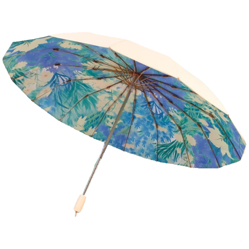Fan Ye 16-Rib UV Protection Dual-Use Large Sun and Rain Umbrella for Two