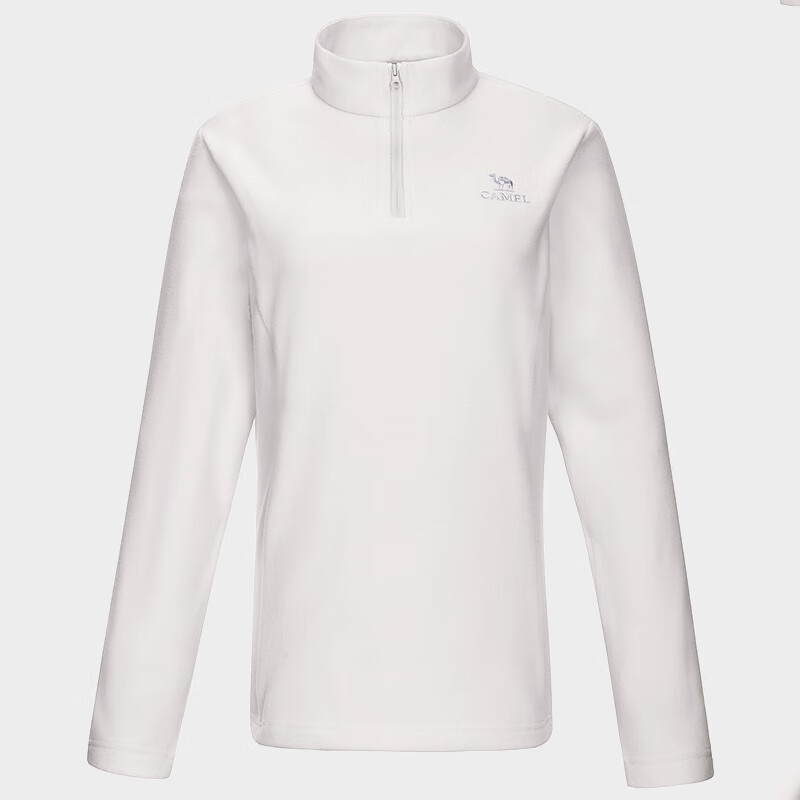 CAMEL Women's Outdoor Fleece Jacket, Stand Collar, Windproof, Heated, Warm, Anti-Static, Men's Polar Fleece Liner, L