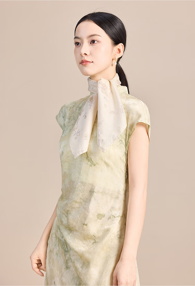 JIUMU 100% Mulberry Silk Scarf, Square Shawl for Women, Gift for Teachers And Mothers, Birthday Present, Gift Box Packaging 8