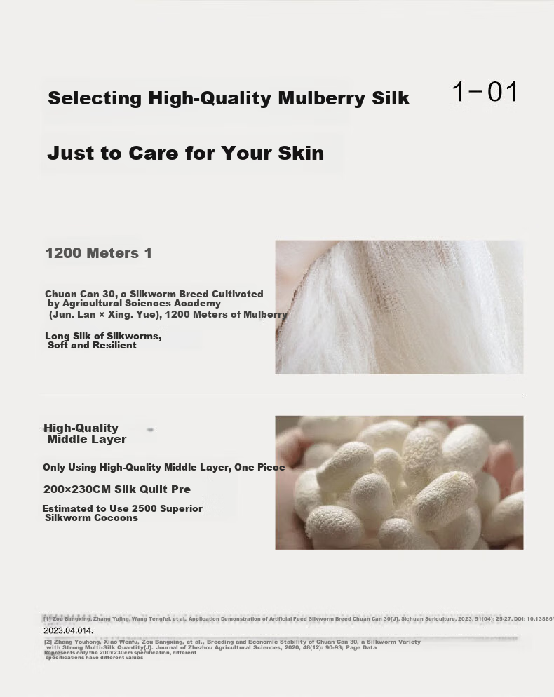 LUOLAI Home Textiles Silk Comforter, 100%, 60-Count Pure Cotton Grade A [Washable], Mulberry Silk All-Season Duvet, 200*230 3